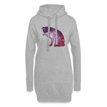 Cat universe - Hoodie-Kleid - Grau meliert - Vorne