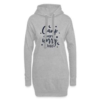 Camping Wohnmobil Retro Campen Wohnwagen Bus - Hoodie-Kleid - Grau meliert - Vorne