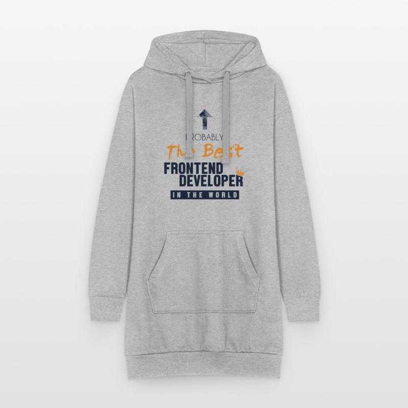 Best Frontend Developer World Developer Coder Sweat-shirt à capuche long Femme
