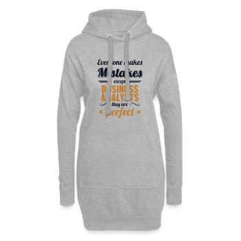 Les Analystes D'Affaires Sont De Parfaits - Sweat-shirt à capuche long Femme - gris chiné - Devant