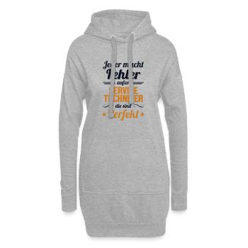 Servicetechniker sind Perfekt Techniker - Hoodie-Kleid - Grau meliert - Vorne