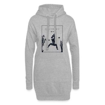 Climbing Chinese Hanzi Bouldern Speedklettern - Hoodie-Kleid - Grau meliert - Vorne