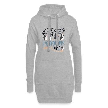I Really Like Penguins Pingouin royal Pingouin - Sweat-shirt à capuche long Femme - gris chiné - Devant