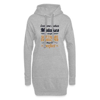 Software Developer are Perfect Developer Coder - Hoodie-Kleid - Grau meliert - Vorne