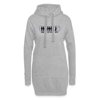 Good Better Best Kendo Kenjutsu Kata Shinai - Hoodie-Kleid - Grau meliert - Vorne