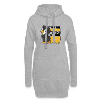 I'm a Penguin Trapped in Human Body Königspinguin - Hoodie-Kleid - Grau meliert - Vorne