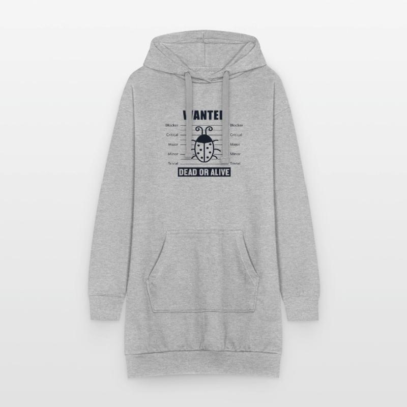 Bugs Wanted Engineer Full Stack Coder Software Hoodie Dress