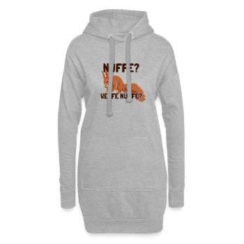 Nüffe Welfe Nüffe Grauhörnchen Squirrel - Hoodie-Kleid - Grau meliert - Vorne