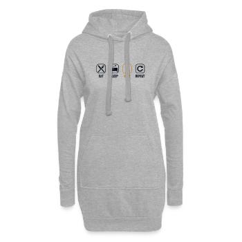 Eat Sleep Hunt Repeat Arrowhead Hunter - Hoodie-Kleid - Grau meliert - Vorne