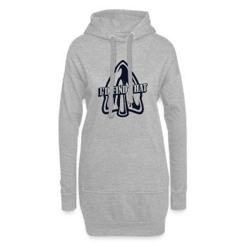 I'd Find That Arrowhead Hunter Jagdspitzen - Hoodie-Kleid - Grau meliert - Vorne