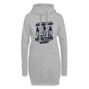 Ceci est mon Arrowhead Vêtements de chasse Arrowheads Arrowheads - Sweat-shirt à capuche long Femme - gris chiné - Devant