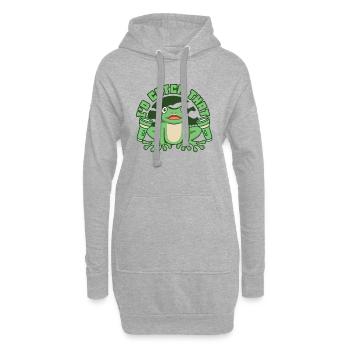 I'd Catch That Laubfrosch Kröte Kaulquappe Frosch - Hoodie-Kleid - Grau meliert - Vorne