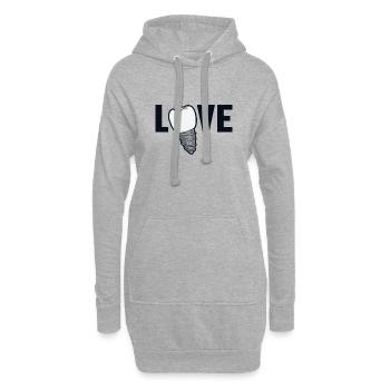 Love Laboratoire dentaire Laboratoire dentaire Technicien dentaire - Sweat-shirt à capuche long Femme - gris chiné - Devant