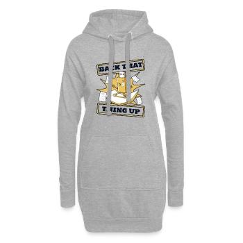 Sauvegarder cette chose vers le haut Informaticien des opérations informatiques - Sweat-shirt à capuche long Femme - gris chiné - Devant
