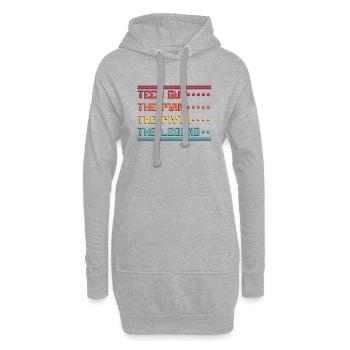 Tech Guy Man Myth Legend IT-Betrieb Admin - Hoodie-Kleid - Grau meliert - Vorne