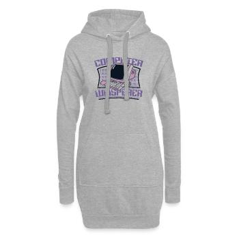 Computer Whisperer Admin IT-Betrieb Administrator - Hoodie-Kleid - Grau meliert - Vorne