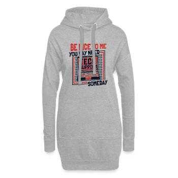Vous aurez peut-être besoin d’un support technique un jour informaticien - Sweat-shirt à capuche long Femme - gris chiné - Devant