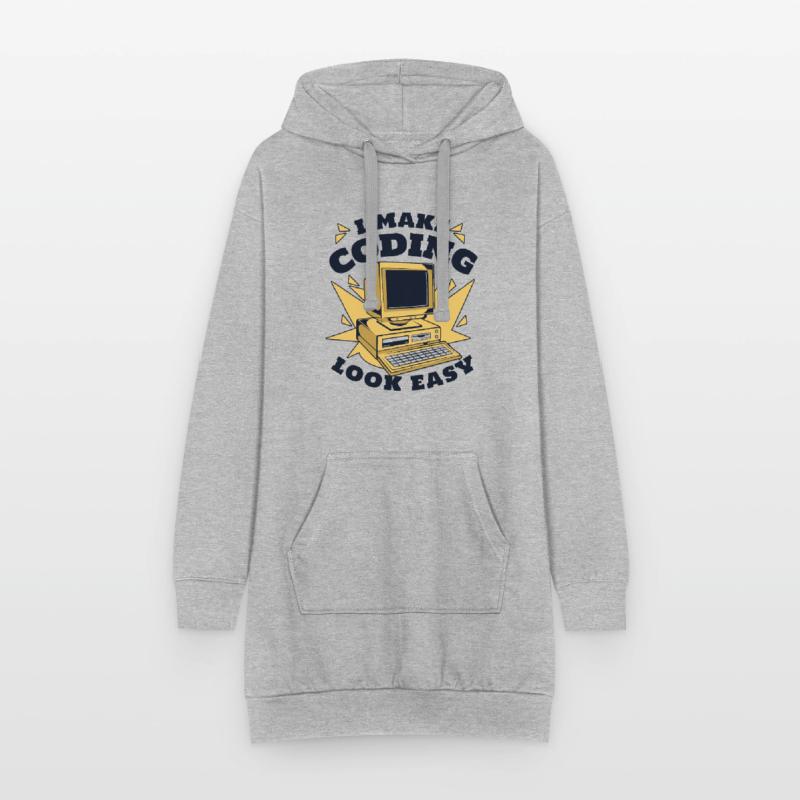 Je rends le codage facile Developer Coder Sweat-shirt à capuche long Femme