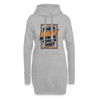 This Is My Coding Clothing Developer Coder - Hoodie Dress - heather grey - Front