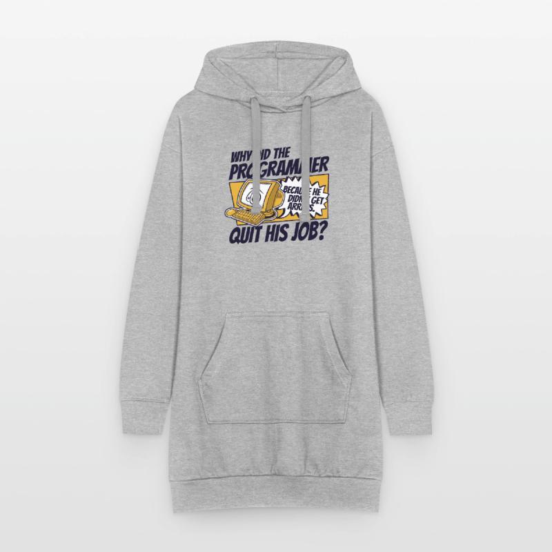 Why Did Programmer Quit Job Developer Coder Hoodie-Kleid