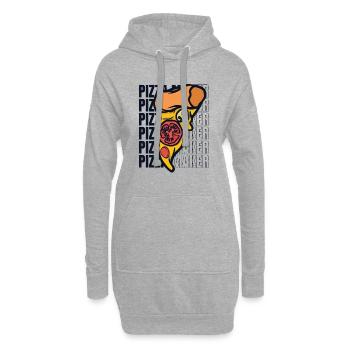 Pizza Maker Pizzaofen Pizza Pizzablech Pizzabäcker - Hoodie-Kleid - Grau meliert - Vorne