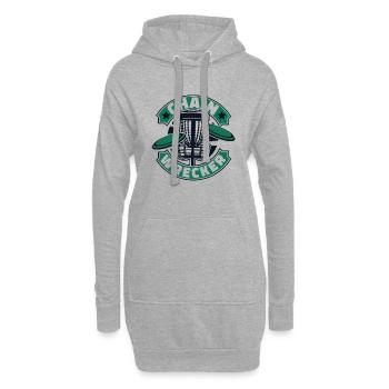 Chain Wrecker Frisbee Golf Korb Scheibe Disc - Hoodie-Kleid - Grau meliert - Vorne