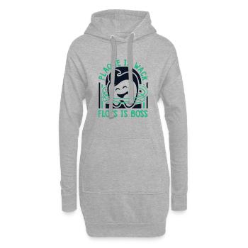 Plaque Is Wack Dentallabor - Hoodie-Kleid - Grau meliert - Vorne