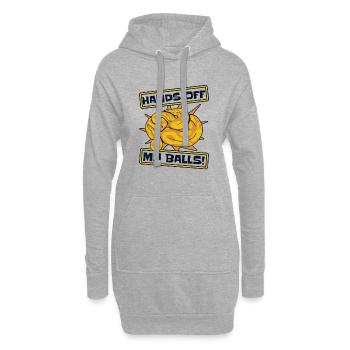 Hands Off My Balls Python Schlange Banana Ball - Hoodie-Kleid - Grau meliert - Vorne