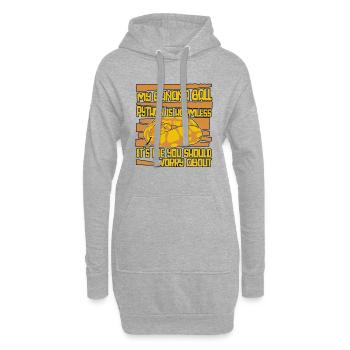 C’est moi que tu devrais t’inquiéter de Python Banana Ball - Sweat-shirt à capuche long Femme - gris chiné - Devant