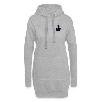 Logo de jardinage Emblème Jardin horticole - Sweat-shirt à capuche long Femme - gris chiné - Devant