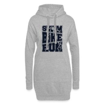 Natation Vélo Course Triathlon Vélo Triathlète Entraînement - Sweat-shirt à capuche long Femme - gris chiné - Devant