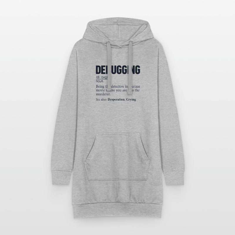 Debugging Definition Developer Coder Programmierer Hoodie-Kleid
