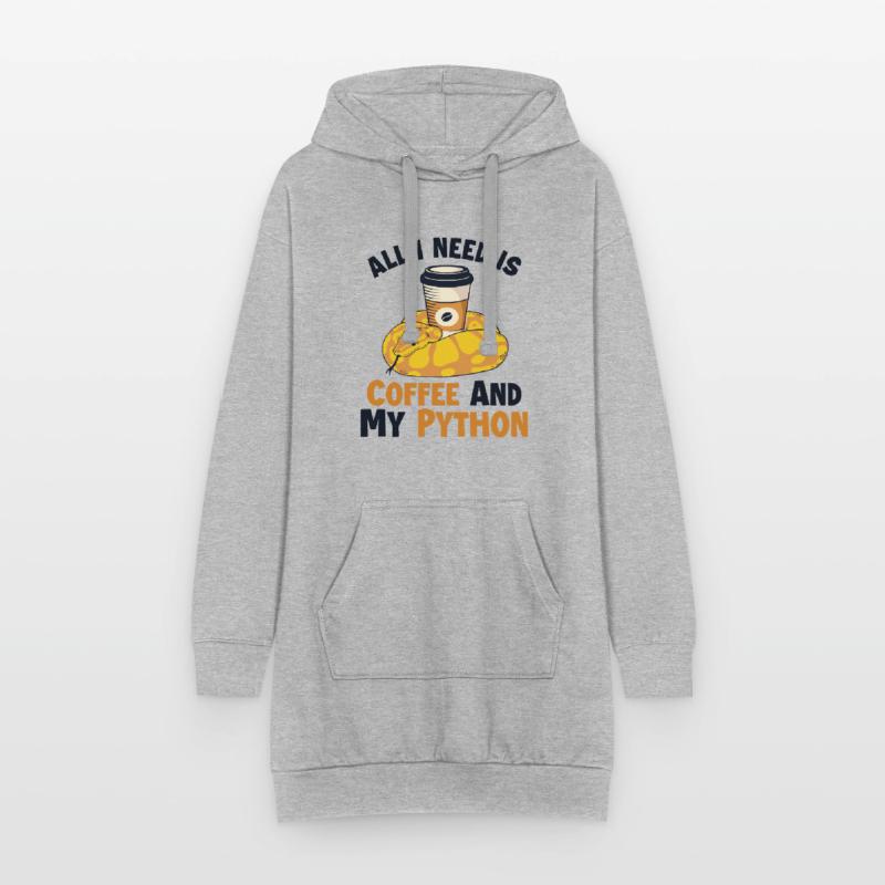 Café et Python Python Snake Banana Ball Sweat-shirt à capuche long Femme