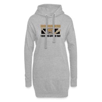 Woodworking There's No App For That Tischler - Hoodie-Kleid - Grau meliert - Vorne