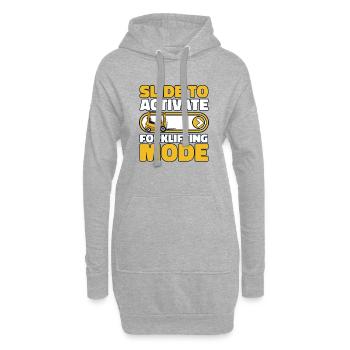 Glisser pour activer le mode chariot élévateur - Sweat-shirt à capuche long Femme - gris chiné - Devant