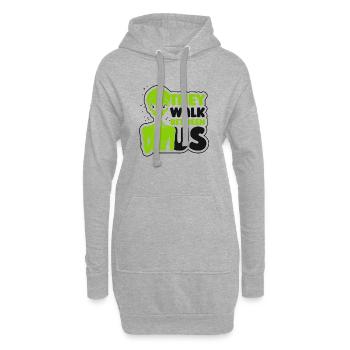 Ils marchent entre nous Ovni extraterrestre - Sweat-shirt à capuche long Femme - gris chiné - Devant
