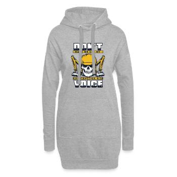 My Construction Site Voice Excavator Seilbagger - Hoodie-Kleid - Grau meliert - Vorne