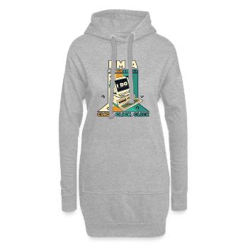 I'm A Programmer Click Softwareingenieur Coder - Hoodie-Kleid - Grau meliert - Vorne