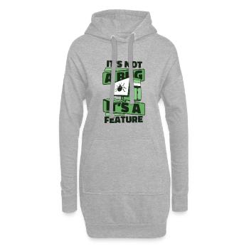 Ce n’est pas un bug, c’est un codeur développeur de fonctionnalités - Sweat-shirt à capuche long Femme - gris chiné - Devant