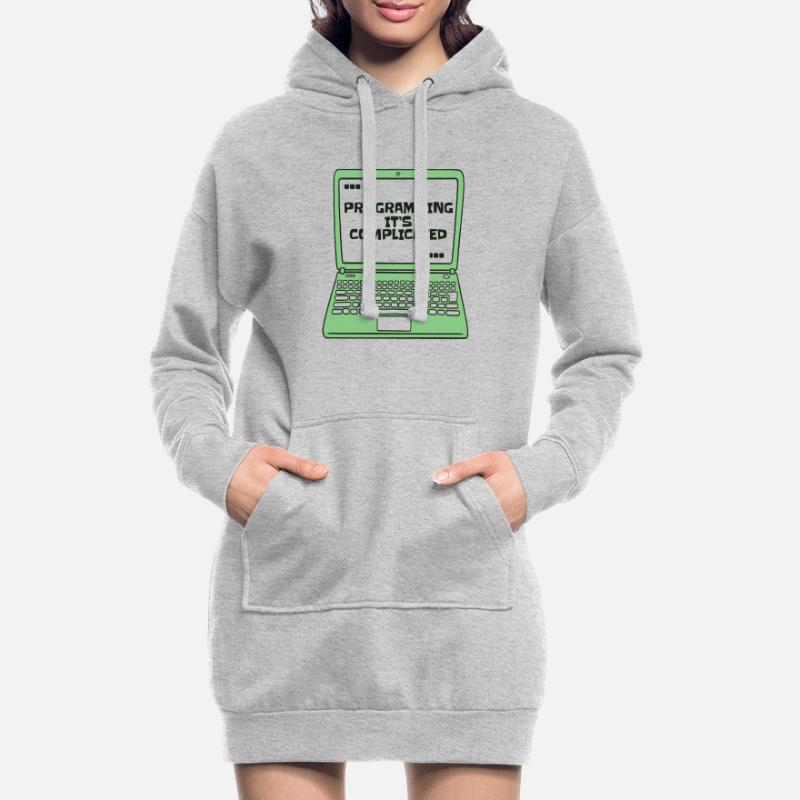 Programming It's Complicated Developer Coder Hoodie-Kleid