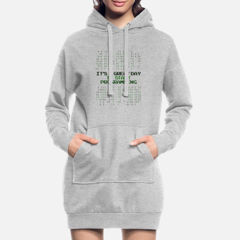 Great Day To Start Programming Developer Coder Hoodie-Kleid