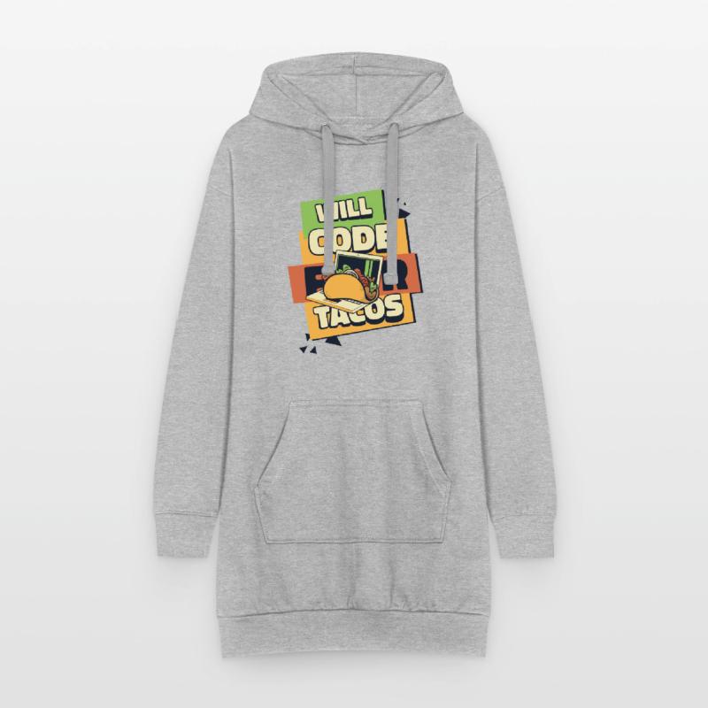 Will Code For Tacos Developer Coder Programmierer Hoodie-Kleid
