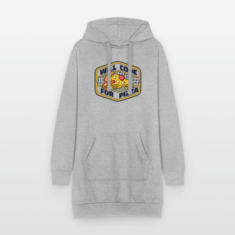 Will Code For Pizza Developer Coder Programmierer Hoodie-Kleid