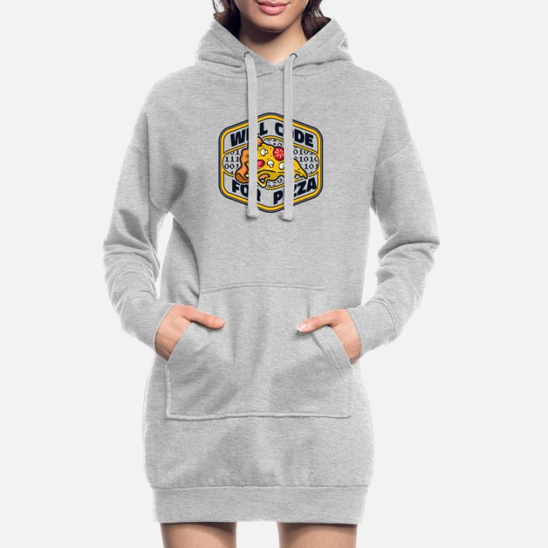 Will Code For Pizza Developer Coder Programmierer Hoodie-Kleid