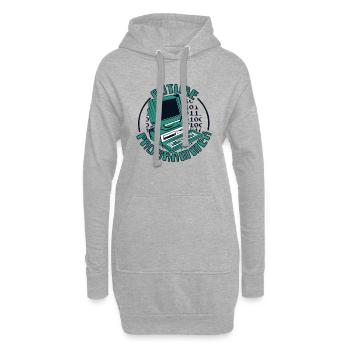 Futur programmeur Ingénieur logiciel Développeur - Sweat-shirt à capuche long Femme - gris chiné - Devant