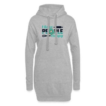 Je fais cuire des gens heureux Chef pâtissier Hobby Baker Baker Bakery - Sweat-shirt à capuche long Femme - gris chiné - Devant