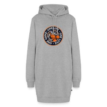 One Life Love Game Basketballkorb Basketballer - Hoodie-Kleid - Grau meliert - Vorne