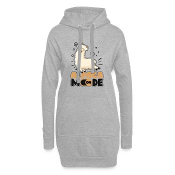Mode Alpaga Sur Lama Pako Huacaya Éleveur d’alpaga - Sweat-shirt à capuche long Femme - gris chiné - Devant