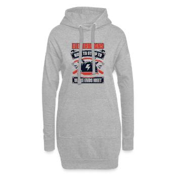 Have To Strip To Make Ends Meet Electrical Engineer - Hoodie Dress - heather grey - Front