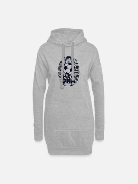 It's In My DNA Fußball Goal Keeper Futbol Trainer - Hoodie-Kleid - Grau meliert